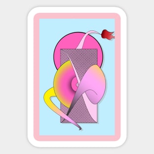 Abstract Dancer Sticker